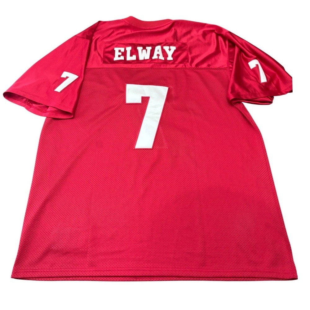 True School Athletics John Elway Stanford Red Mesh Football Jersey Mens 56 XXXL